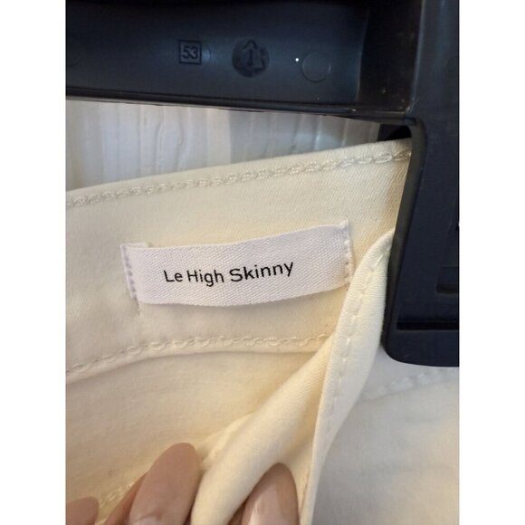 NEW Frame Le High Cropped Skinny Jeans Off White Size 30 - Picture 8 of 14
